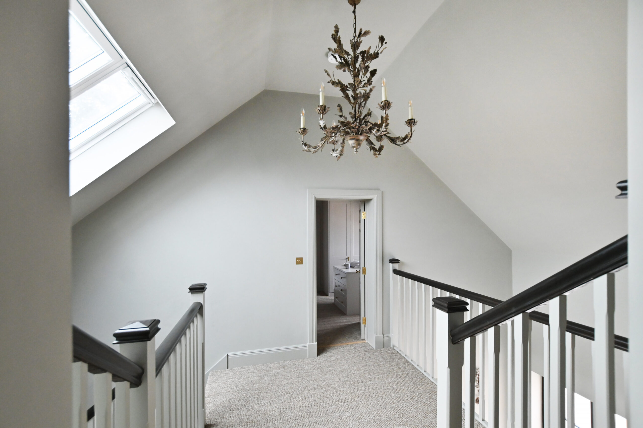 Hall, staircase and landing. Home extension Marlborough Wiltshire